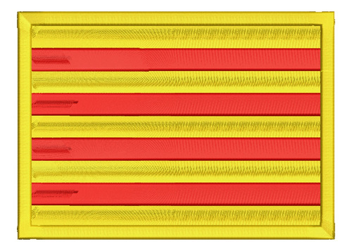 828 Bandera España Cataluña Parche Bordado Termoadhesivo