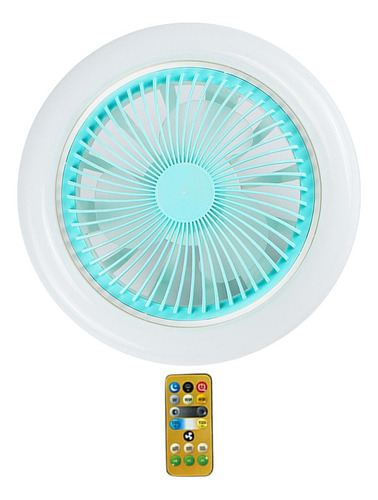 Yi Ventiladores Led 30w 36w Con Lámpara Azul 36w