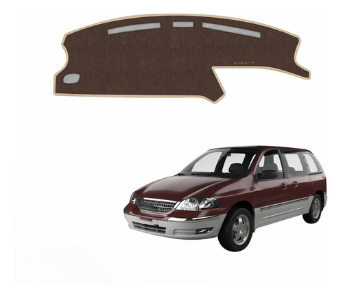 Cubretablero Autorog Para Ford Windstar Año 2002 Bordado Café-beige F28-eg/fd28c