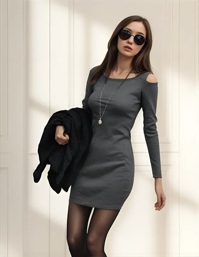 Vestido Dhara Corto De Invierno Para Mujer