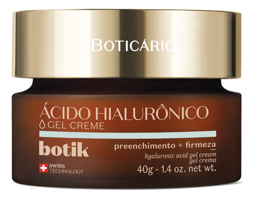 Crema facial reafirmante con ácido hialurónico Botik, 40 g, tiempo de aplicación: día/noche, tipo de piel mixta