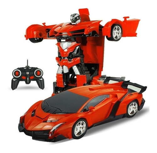 Imagen 4 de 4 de Carro Robots Transformer A Control Remoto Potente Juguete