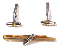 Comprar Montblanc Gemelos Y Traba Corbata Meisterstück Oro Y Plata 