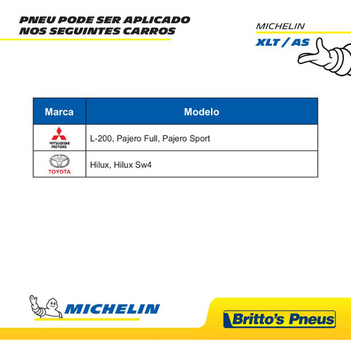Pneu Michelin Aro 16 Xlt/as 265/70 R16