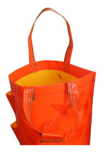 Saco De Cultivo De Morango De 3 Galões Com Bolsos Laranja