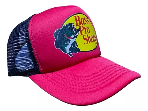 Gorra De Pescado Compatible Bass Pro Estampada Malla Curva