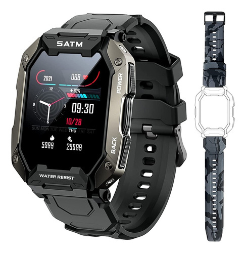 Sport Ip68/5atm Smartwatch Impermeable + Correa Extra