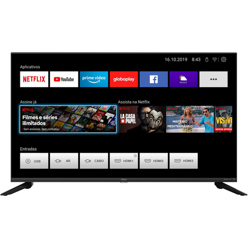 Imagem 2 de 6 de Smart Tv Led 40 Philco Ptv40g70n5cblf Full Hd Com Wi-fi
