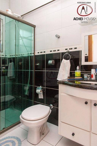 Imagem 23 de 30 de Linda Casa Triplex À Venda, Totalmente Independente, 4 Suítes, 2 Vagas, Quintal, Piscina Campo Grande, Santos. - Ca1195