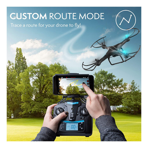 Force1 U45 W Azul Jay Wifi Fpv Drone Con Cámara W/hd, Mantie