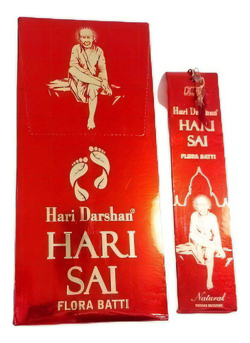 Incenso Hari Darshan Hari Sai Flora Batti 1x12x25g Fragrância Flora Batti Natural