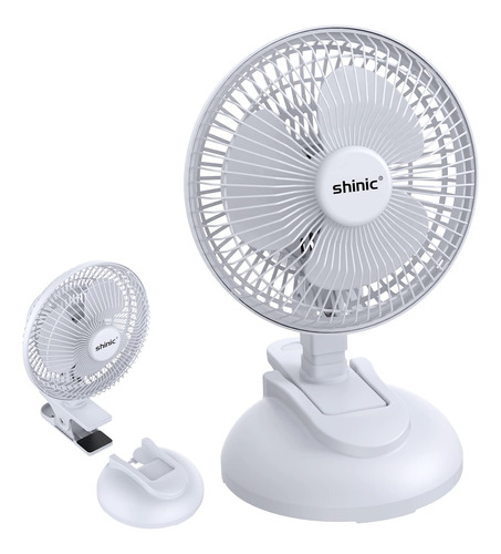 Shinic Ventilador De Clip De 6 Pulgadas Con Abrazadera Fuert