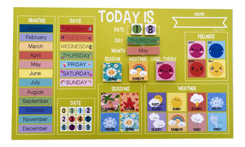 Calendario De Aprendizaje Con Ilustraciones Para Niños