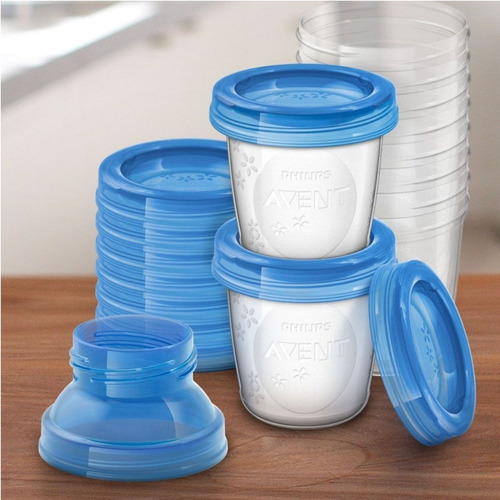 Imagem 5 de 7 de Potes Armazenamento De Leite Philips Avent Com 10 Peças