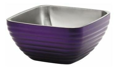 Vollrath Bowl Double-wall Square Passion Purple Stainl Wfx