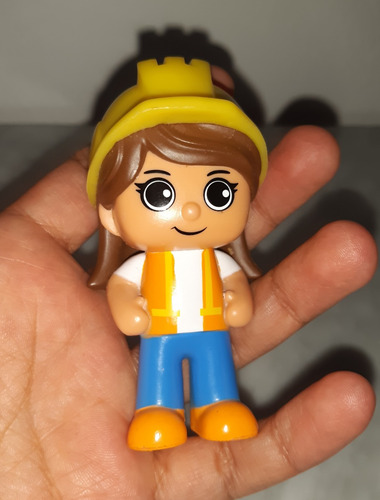 Figura Ryan´s World Muñeca Con Casco Amarillo (Usado)
