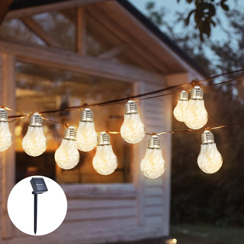 Guirnalda De Luces Solares For Exteriores Con 10 Led