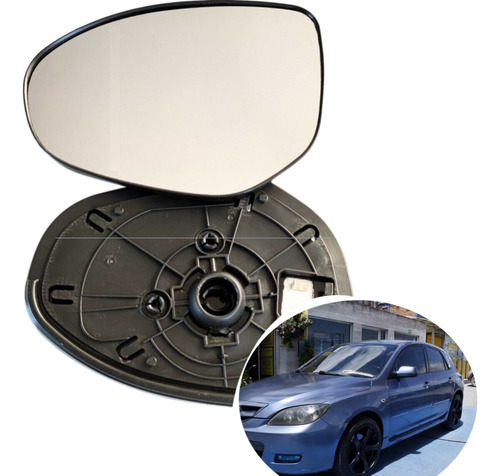 Luna Espejo Izquierda Compatible Con Mazda 3 2009-2013