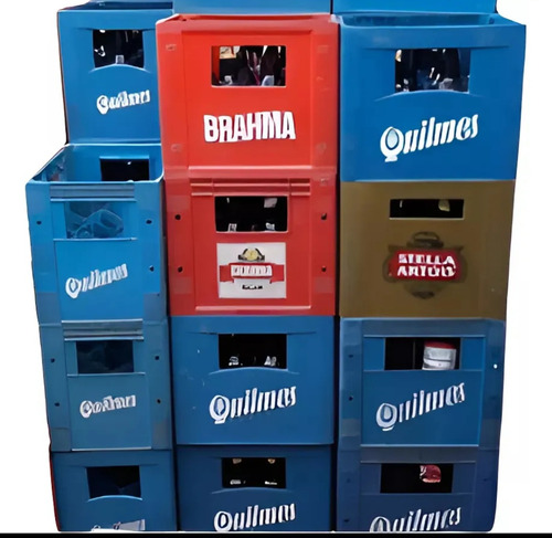 Cajon Cerveza Con 12 Botellas Vacías