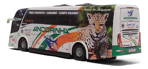Miniatura Ônibus Auto Viação Andorinha G7 Luxo Premium 25cm