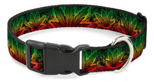 Collar De Clip De Plástico - Marijuana Haze Rasta Rasta - .