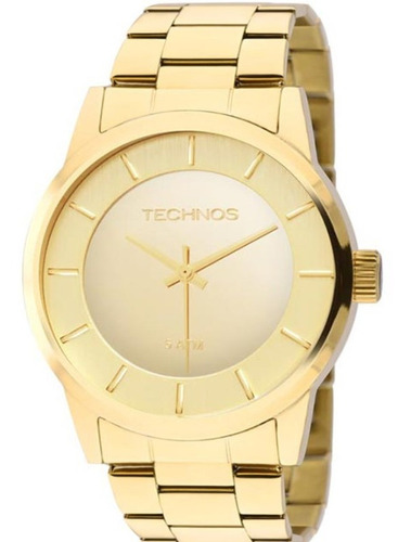 Relógio Technos Feminino Dourado Espelhado 2035lqa/4d
