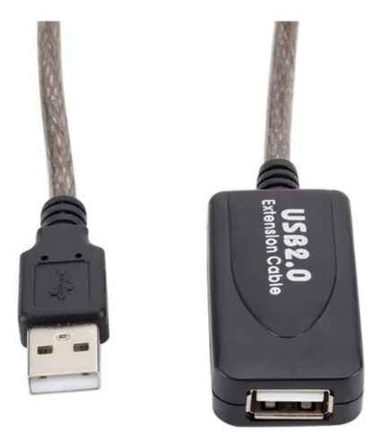 Cabo Extensor Usb 2.0 Ativo Amplificado 10m Macho Fêmea