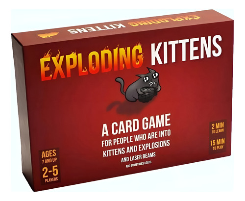 Exploding Kittens Juego De Cartas En Ingles
