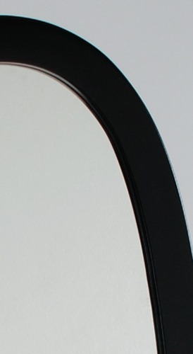 Imagen 4 de 7 de Espejo De Piso Ovalado Color Negro + ¡envio Gratis!