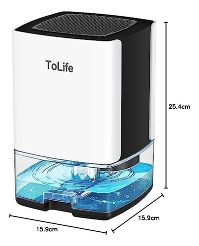 Deshumidificador Tolife Para Hogar Tanque De Agua De 800ml