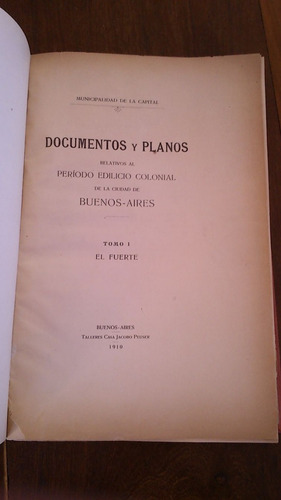 Imagen 2 de 10 de Planos Relativos Periodo Edilicio Colonial Buenos Aires 5t