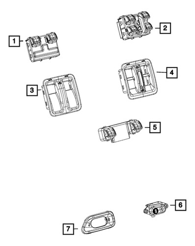 Interructor Puerta Wrangler 3.8 2011 Wrangler 3.6 2017