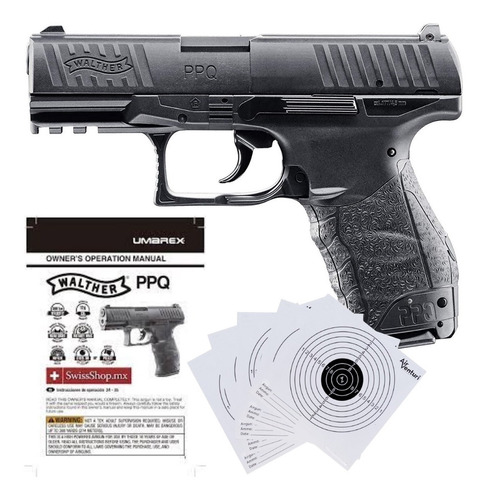 Marcadora Airsoft Walther Ppq Co2 Pellet Bbs Metal 177 Xtrem