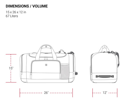 Mochila De Viagem Swissgear Apex Azul/cinza 71cm