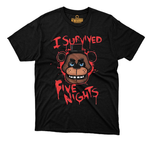 Playera Five Nights At Freddys I Survives Oso Video Juego