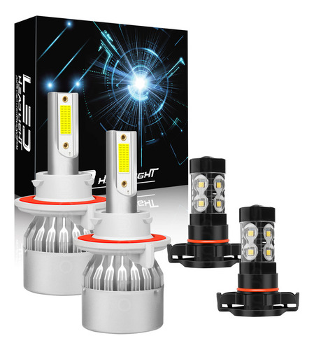 Para Dodge Challenger 2011-2014 Kit De Bombilla De Faro Led