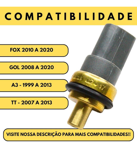 Sensor Temperatura Original Gol Ea111 Flex 2008 A 2020