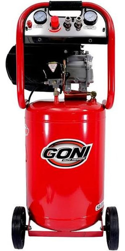 Compresor 3.5 Hp, Con Tanque De 50 Lts Vertical + Color Rojo Fase Eléctrica Bifásica Frecuencia 60