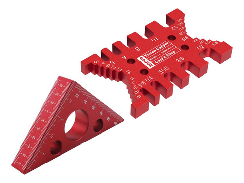 Juego De Calibrador De Espiga Con Regla Triangular, Inglete