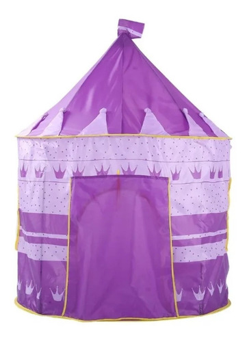 Imagen 2 de 4 de Carpa Casa Infantil Morada Alto 135cms