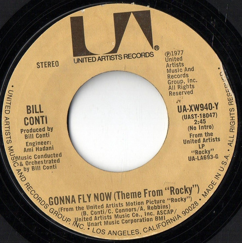 Bill Conti    Gonna Fly Now - Reflections   7'' ( U. S. A. )