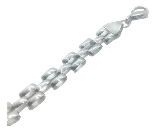Pulsera Hombre Mujer Plata 925 Con Grabado (p708) Diámetro 21cm