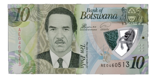 Botswana - Billete 10 Pula 2018 - Polímero - Unc
