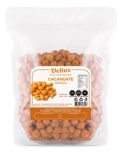 Cacahuate Crujiente 1 Kg Varios Sabores Cacahuate Mango