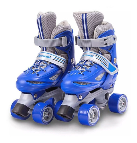 Patines 4 Ruedas Para Niños Azul Ajustables // Angelstock