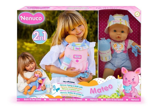 Muñeca Bebé Nenuco De Paseo Con Mateo