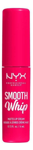 Labial Nyx Smooth Whip Matte Cream Color Pillow Fight 4 Ml Acabado Mate