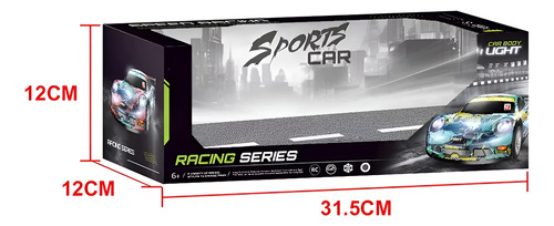 Carro A Control Remoto Recargable Luces Led Alta Velocidad