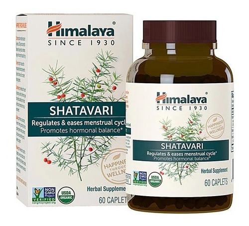 Shatavari Orgánico Ayuda Al Ciclo Menstrual 60 Cáps Himalaya