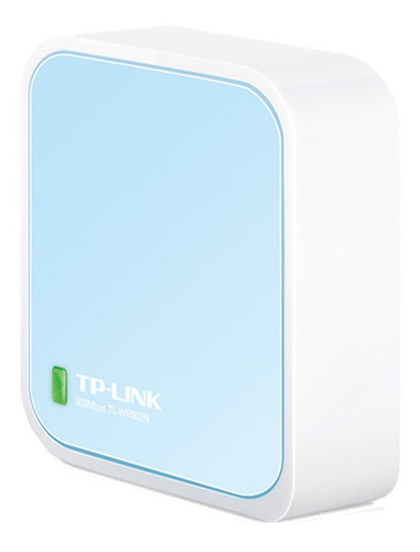 Mini Router-extensor Wifi Tp-link Tl-wr802n Blanco/celeste 